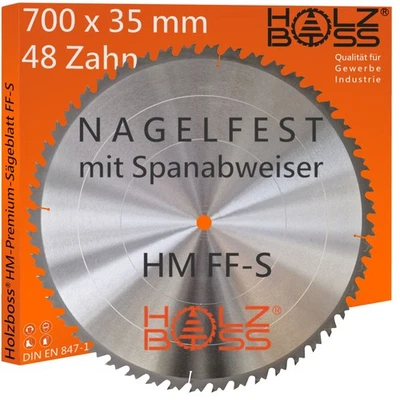 Holzboss HM-Sägeblatt 700 x 35 mm FF-S Nagelfest mit Spanabweiser Kreissägeblatt - Bild 1 von 4
