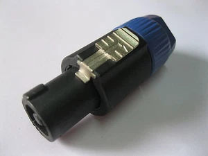 50 pcs Speakon 4 Pin Male Plug Compatible Audio Cable Connector SL5285 Blue New - Picture 1 of 6