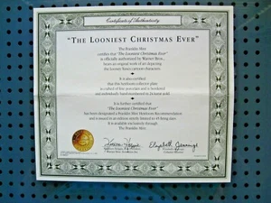 "THE LOONIEST CHRISTMAS EVER" von THE FRANKLIN MINT~~ NUR COA ohne Teller. - Bild 1 von 5