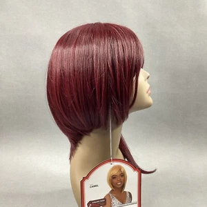 Camel Straight #99J Dark Plum Remi Quality Full Wig Curl Safe - Picture 1 of 9