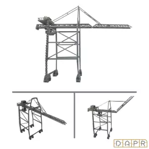 DAPR-N Gauge Model Railway Scenery Building Kit-Dock/Port Gantry Container Crane - Picture 1 of 7