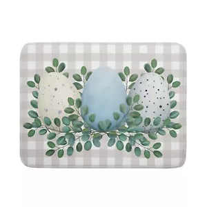 Easter Dish Drying Mat for Kitchen Counter Easter Egg Eucalyptus Leaf Holiday... - Picture 1 of 6