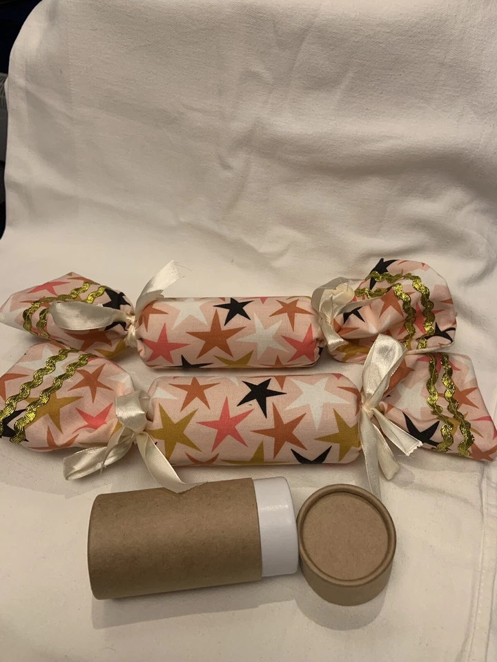 Handmade Fabric Christmas Crackers, Set Of 2. Reusable Year After Year - Image 1 of 1