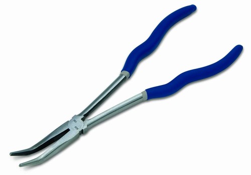 11" Needle Nose Pliers 45? Bent Nose, Double-Dipped Handles, Williams PL-211BC