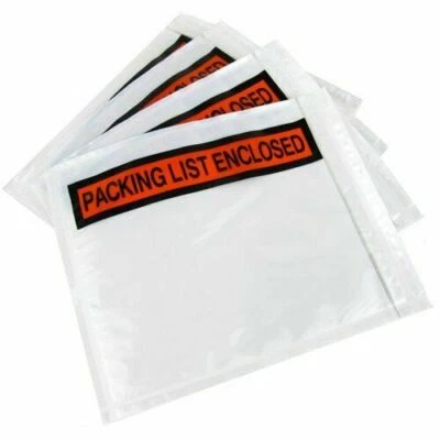 Packing List Envelopes Invoice Enclosed Slip Pouch Self Adhesive Shipping Labels - Image 1 of 4