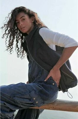 NUEVO CHALECO POLAR REVERSIBLE FREE PEOPLE $118 HIT THE HILLS M Foto 1 de 4