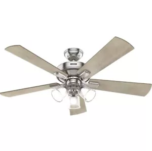 Hunter Fan Company 51858 Crestfield Indoor Ceiling Fan Brushed Nickel - Picture 1 of 2