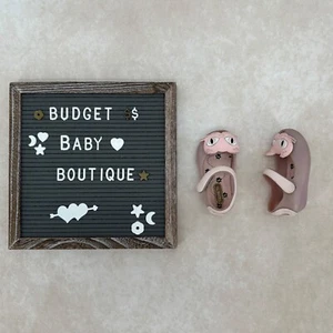 MINI MELISSA Pink Cats Flats Shoes Size 5 Toddler - Picture 1 of 4