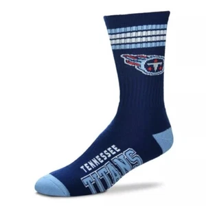 NFL Team Apparel Tennessee Titans Crew Socks Size Large LG Men 10-13 Women 11-14 - Picture 1 of 1