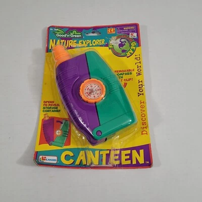 Vintage 1997 Lanard Toys Good n' Green Nature Explorer Canteen Toy SEALED - Image 1 of 4