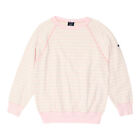 Saint James J Crew Womens Pink White Striped Sweatshirt | Vintage Designer VTG