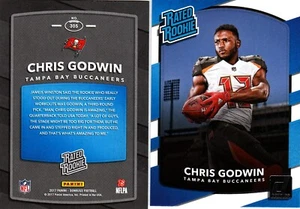 2017 Chris Godwin Panini Donruss Rated Rookie Card 303 Tampa Bay Buccaneers - Picture 1 of 1
