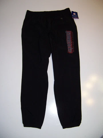 Champion Wisconsin Badgers Polyester athletic pants M women's New Jogger Black Cover