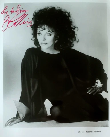 JOAN COLLINS - AUTOGRAPHED DYNASTY 10"8" PHOTO - PERSONALLY SIGNED 'TO SIMON' Cover