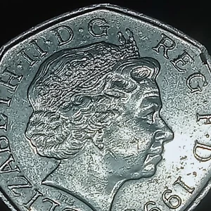 1998 FIFTY PENCE COIN BRITAIN , POLISHED PLATE , RARE..FOR COLLECTOR - Picture 1 of 8