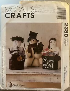 McCall's Crafts Cheryl Haynes Muster 2380 ""You warm my heart"" Schneemänner Puppen unc - Bild 1 von 2