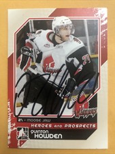 Quinton Howden Signed Moose Jaw Warriors WHL Card Florida Panthers 4