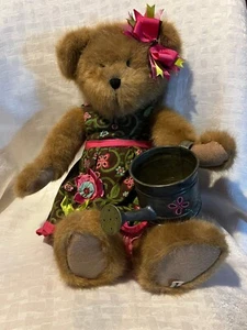 Boyd's Bears Brown Pink Teddy Bear 17" Plush Soft Toy Stuffed Animal - Picture 1 of 5