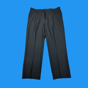 Bernini Trousers Mens Size 40x30 High Twist Zignone Pure New Gray Dress Pants - Picture 1 of 22