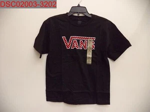 Vans Boys Black Classic Drop Vee Check Graphic Tee, Size L (14/16) 889586797890 - Picture 1 of 7