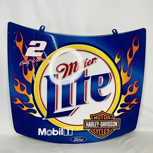 RARE Rusty Wallace #2 Miller Lite Harley Davidson RedLine Hood 27x29 - Bild 1 von 9