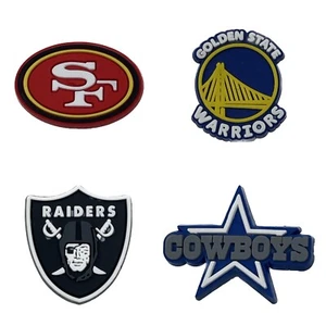 SPORT 49ers Golden State Warriors Cowboys Raiders Shoe Charms for Crocs YOU PICK - Picture 1 of 5