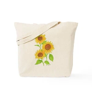 CafePress Sunflower Natural Canvas Tote Bag, Cloth Shopping Bag (419721724) - Picture 1 of 19