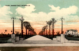 Savannah GA Plaza Granger Tract Postcard Architect Design Hyman Wallace Witcover - Picture 1 of 4