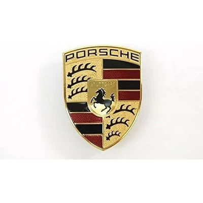 New! Porsche Crest Front Hood Emblem 9P1853601 911 Boxster Cayman w/3m tape - Image 1 of 3