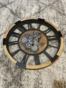 Reloj de Pared Engranajes Móviles Original 27", Estilo Vintage - Imagen 1 de 6
