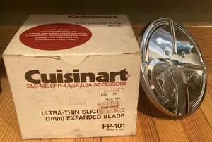 Cuisinart Food Proc DLC-10E CFP-4 5 5A 9 9A 1mm Thin Slicing Disc & Stem FP-101 - Picture 1 of 8