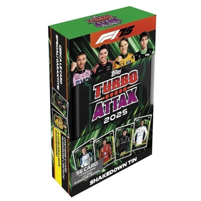 2025 Topps Turbo Attax Formula 1 Trading Cards Mega Tin - Shakedown - image 1 of 3