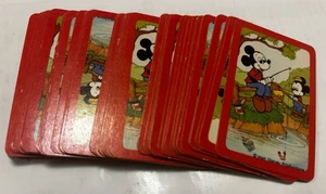 Mickey Mouse Miniature Playing Cards Hallmark Disney 1980s Tiny Card Deck Rare - Picture 1 of 5