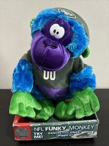 Gemmy Funky Monkey NFL New York Jets Dances Sings Wiggle It Working Tested NIB - Picture 1 of 10