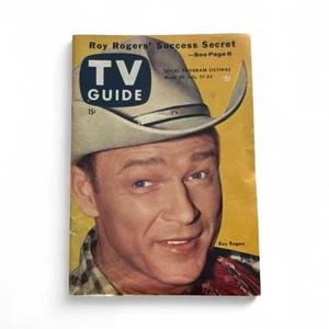 TV GUIDE July 17-23, 1954 ROY ROGERS Pencil Writing On Inside And Back - Picture 1 of 3