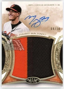 Manny Machado 2014 Topps Tier One Prodigious Patch Autograph Card #PPAR-MM 4/10 - Picture 1 of 2