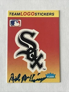 SIGNED Rich Mckinney 1991 Fleer Chicago White Sox Team Logo Sticker Card - Picture 1 of 3