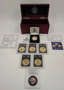 2016 SUPER BOWL LI Bradford Patriots Gold 1 Dollar Münzen Tom Brady Lot 7 Münzen - Bild 1 von 18