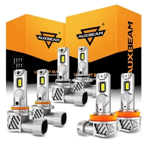 For Honda Accord 2006-2012 AUXBEAM LED Headlight High Low Beam Fog Lights 6500K - Picture 1 of 12
