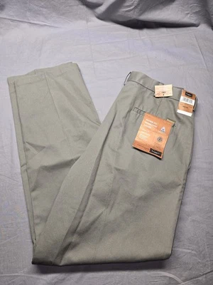 Pantalones Haggar de trabajo a fin de semana caqui para hombre 36x34 calce clásico oliva 100 % algodón nuevos con etiquetas Foto 1 de 4