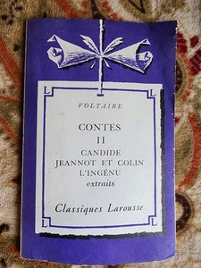 Voltaire Contes II Candide Jeannot et Colin L'Ingenu extraits French PB - Picture 1 of 4