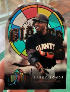 BARRY BONDS 1996 STUDIO - STAINED GLASS DIE CUT - SAN FRANCISCO GIANTS - Picture 1 of 7