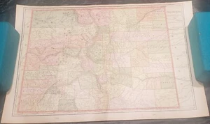 1901 Map of Colorado from Cram's Atlas - Picture 1 of 7