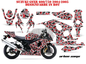 KIT GRÁFICO DE DECORACIÓN DE CARRERAS AMR SUZUKI GSX-R GSX R 600/750/1000/1300 CAMUFLAJE URBANO B - Imagen 1 de 10