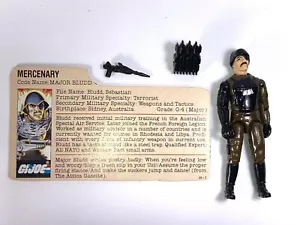 Major Bludd V1 100% Complete 1983 G.I. Joe Hasbro Vintage Action Figure - Picture 1 of 11