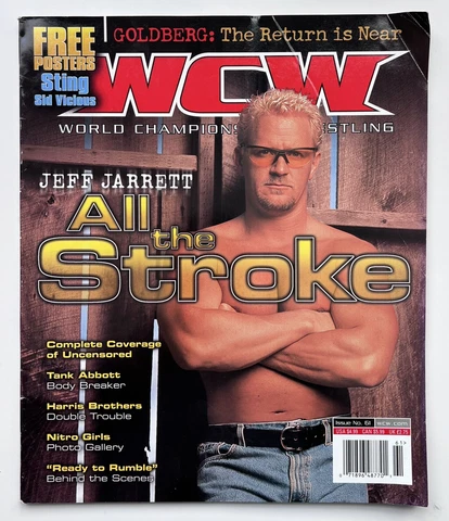 WCW JEFF JARRETT nitro girls wrestling Magazine Issue 61 * No Poster wwe wwf Cover