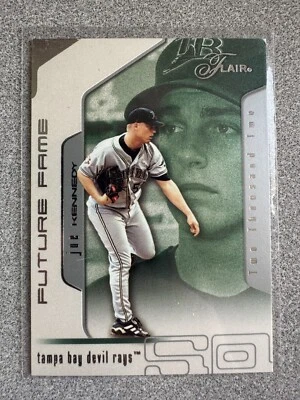 2002 Fleer Flair Joe Kennedy Future Fame Rookie Card /1750 #130 Devil Rays - Image 1 of 2