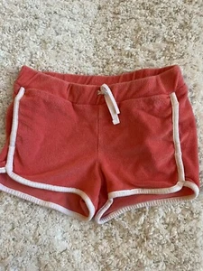 Janie & Jack Kaavia James girls sz. 6 coral terrycloth shorts. Great shape - Picture 1 of 7