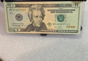 Uncirculated 2013 $20 note W/mint Error Ink Bleeds &Slightly Miscut/off Centered - Picture 1 of 23