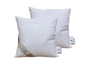 2 Stück Kissen 40x40 cm 150 g prall Daunenkissen Kuschelkissen 100% Natur 60° - Bild 1 von 6